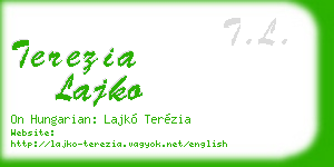 terezia lajko business card