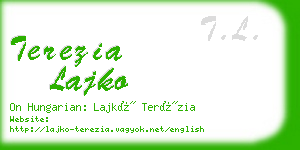 terezia lajko business card